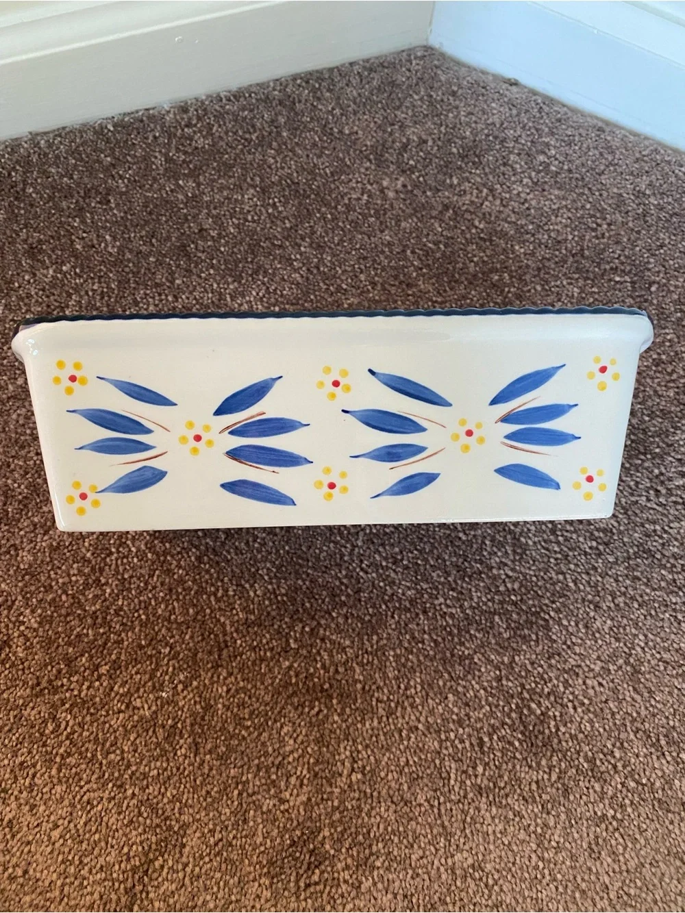 Temp-Tations Old World Blue Baking Dish with Basket